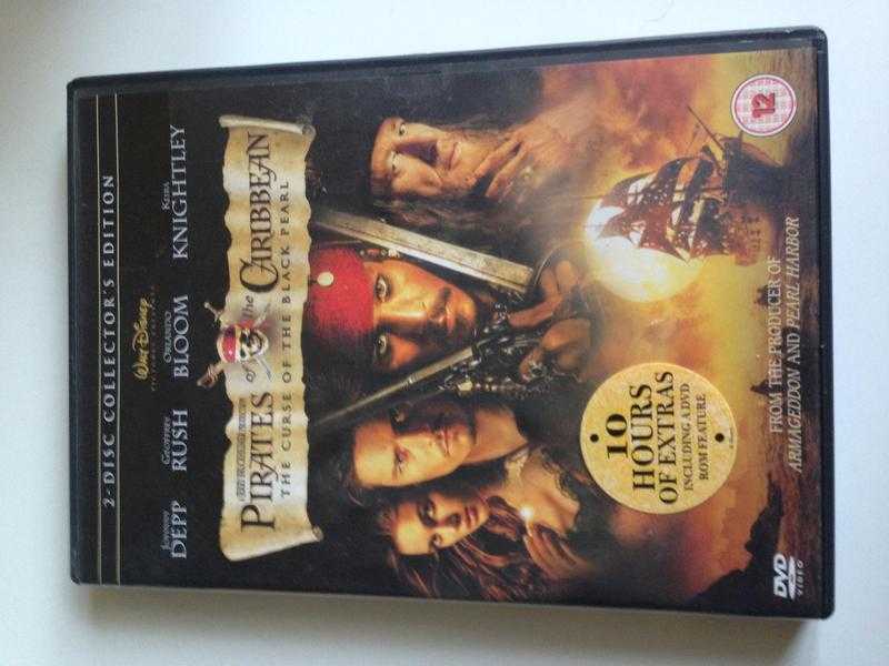 Pirates of the Carribean the curse of the black pearl (1st movie) DVD for sale