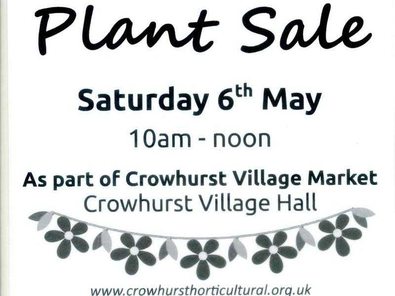 PLANT SALE for Crowhurst and DistrictHorticultural Society