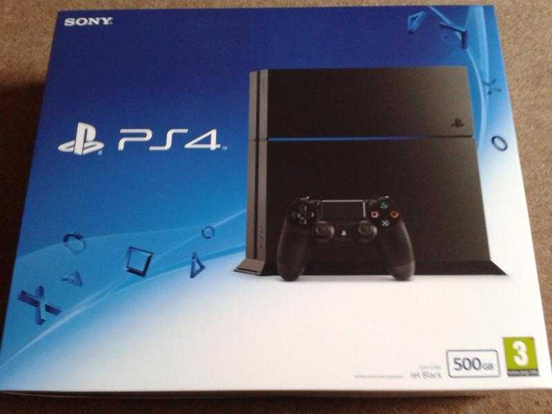 Play Station 4 500GB black console BRAND NEW UNOPENED