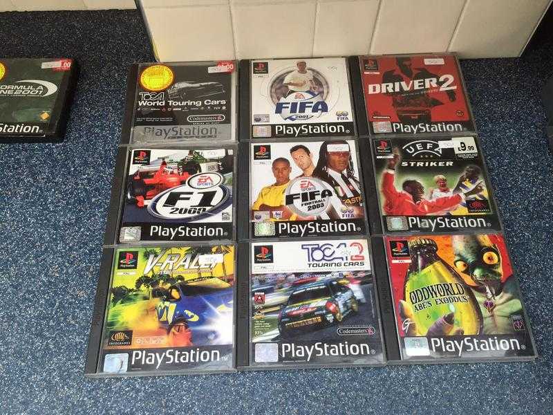 Playstation 1 plus 10 games