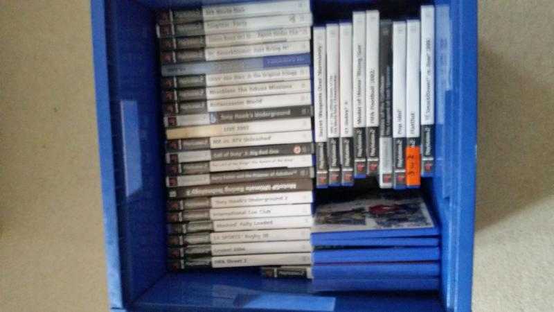 Playstation 2 games - box of 35