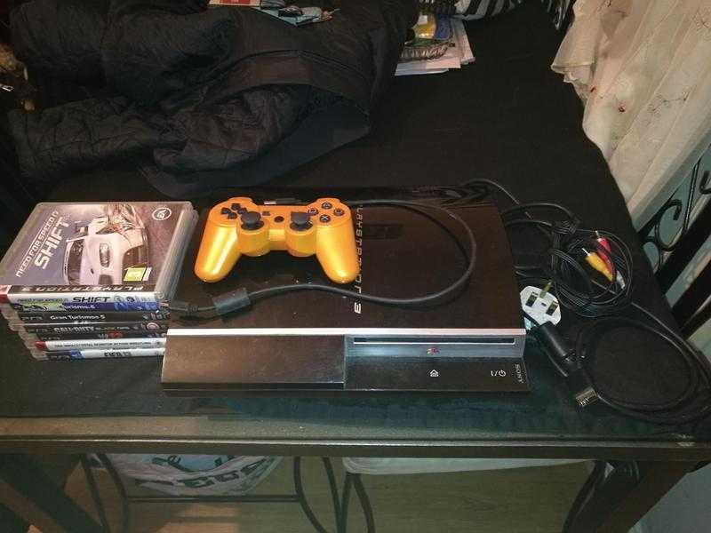 PlayStation 3, 80gb HDD amp 7 Games