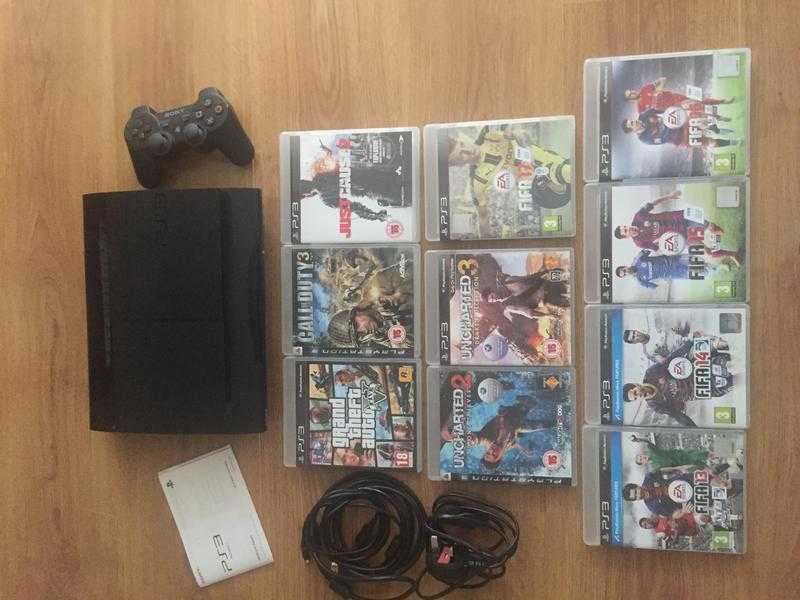 Playstation 3 Super Slim 500gb With Games