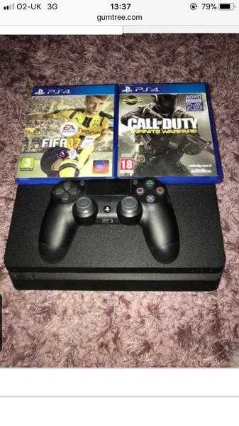 PlayStation 4 amp 2 Games-Call of duty amp FIFA 17