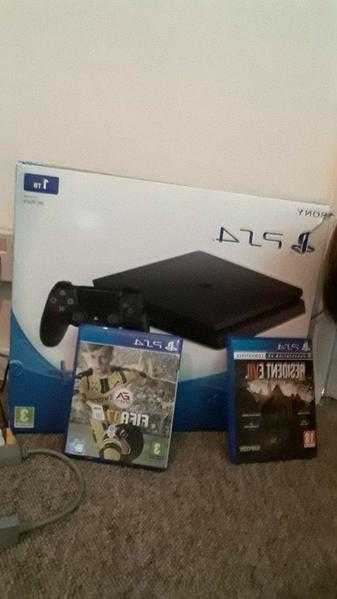 Playstation 4 Slimline 1TB with 2 games