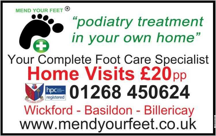 Podiatry treatment Home visits 20