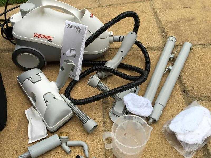 Polti Vaporetto cylinder steam cleaner with storage bag