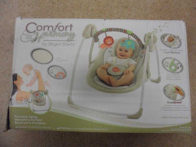 Portable Baby Swing with Soothing Melodies - Boxed