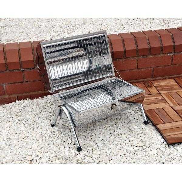 Portable Barrel Stainless Steel Folding BBQ - Brand New in Box