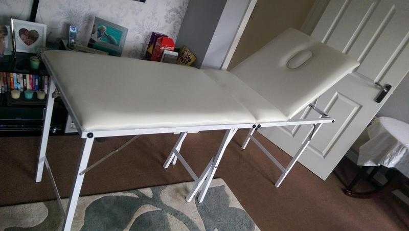 Portable Treatment Table - WhiteCream. Excellent condition