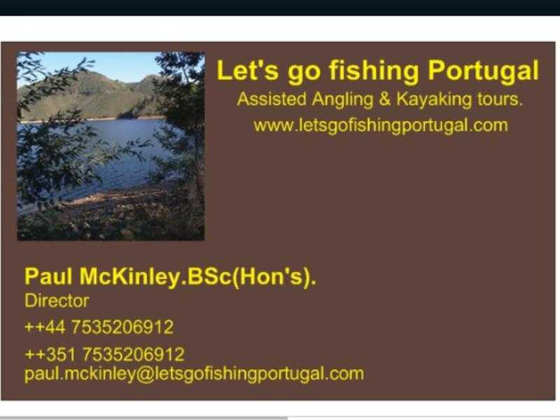 Portuguese Assisted angling, kayaking and kayak fishing tours