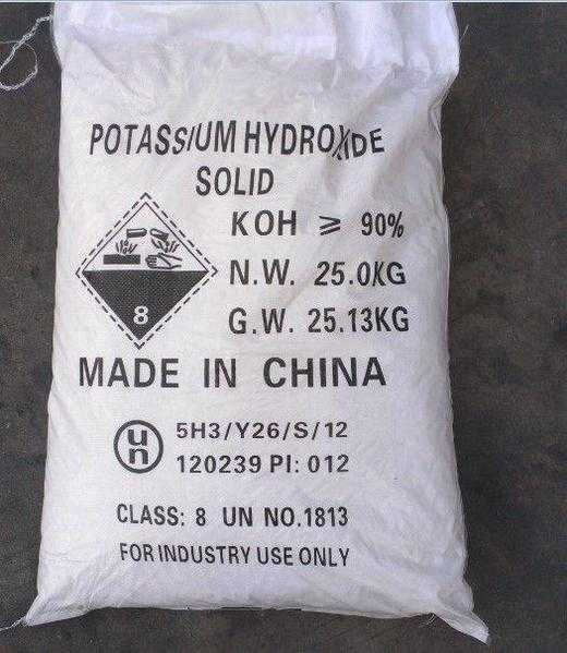 POTASSIUM HYDROXIDE FLAKE (KOH) for bio-diesel