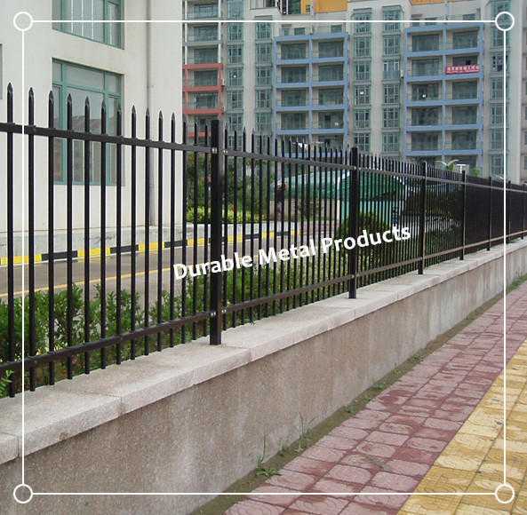 Powder Coated Ornamental Steel Fence