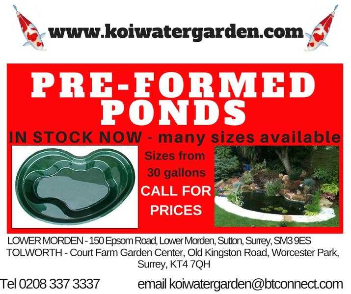 Pre-Formed Ponds for sale