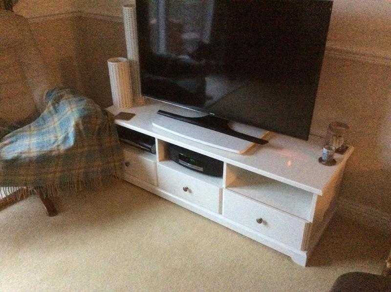 Pre Ikea opening. LIATROP white, TV stand