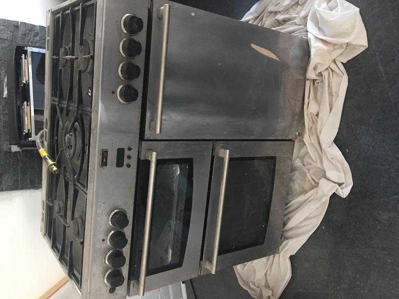 Prestige double oven with grill gas cooker