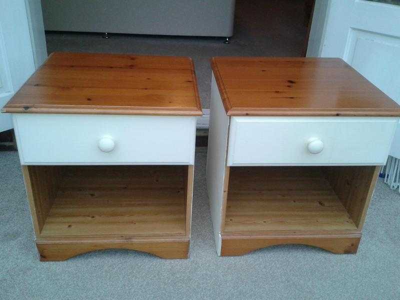 PRICE REDUCTION - MATCHING PAIR OF PINE BEDSIDE CABINETS