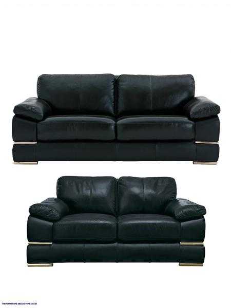 Primo 3-Seater plus 2-Seater Leather Sofa Set Italian