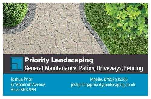 Priority Landscaping.amazing prices on a range of garden improvements,patios,decking,flower beds