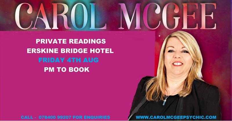 Private readings by Carol McGee top psychic
