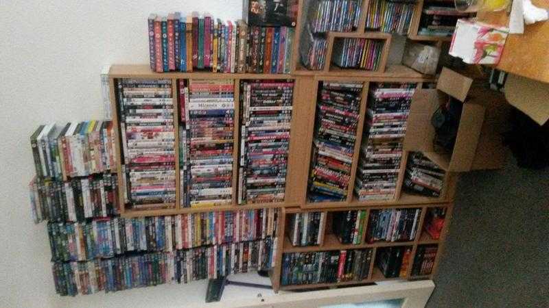 Probably over a 1000 dvds