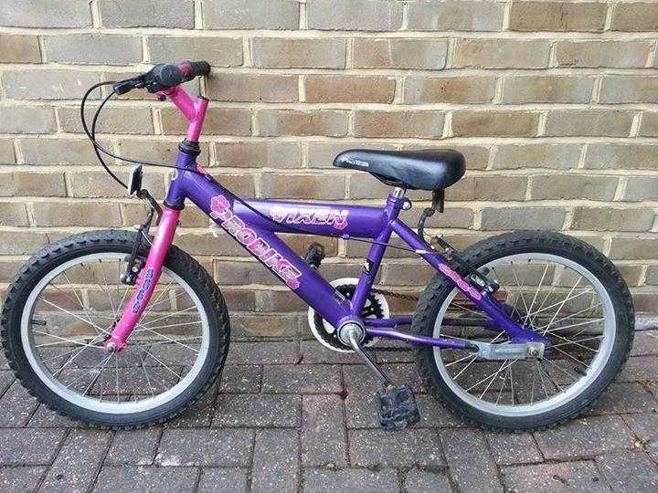 ProBike Vixen 16quot Girls Bike Pink amp Purple