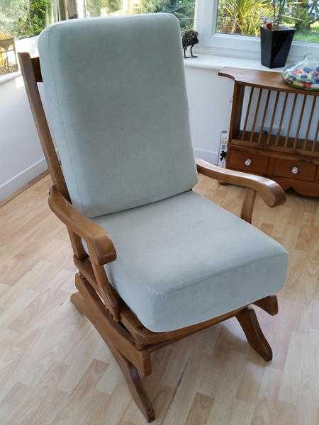 Profesionally Restored Wooden Rocking Chair