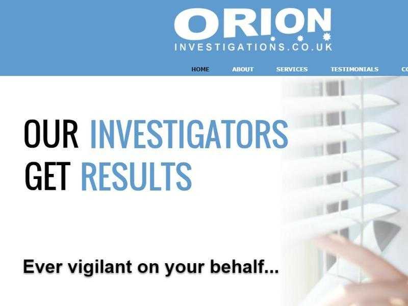 Professional Private amp Commercial Investigations- Orion Investigations Limited- 35 years Experience