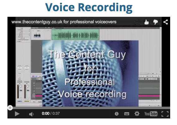 Professional Voice recording service