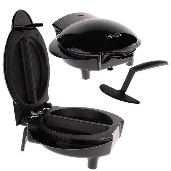 Prolectrix 750w Black Multi Menu Grill, Two Cooking Chamber and Non Stick Plates