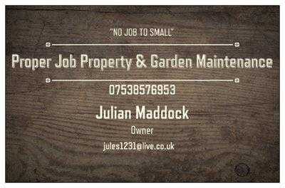 Proper Job Property  Garden Maintenance