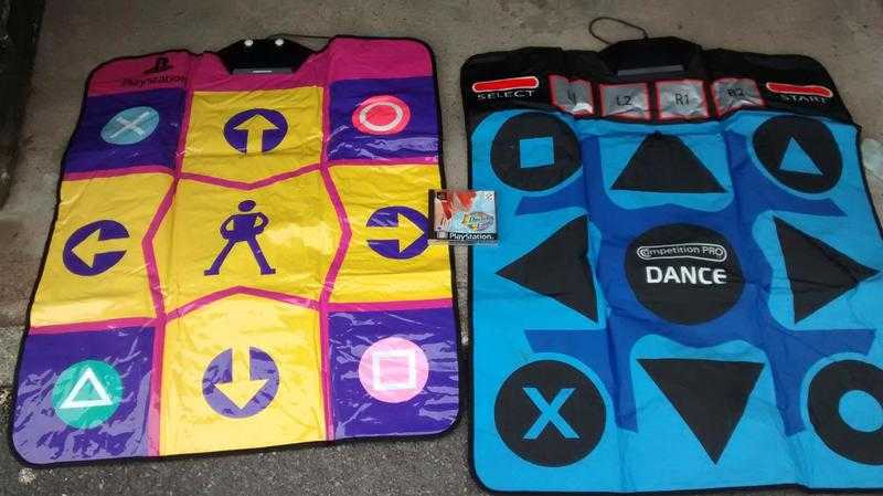 PS1 Dancing Stage Euromix and 2 Dance Mats (can also be used on PS2)