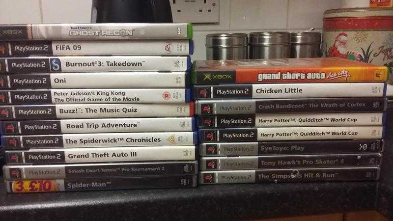 Ps2 and xbox games