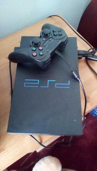 PS2 console, controller amp 11games.