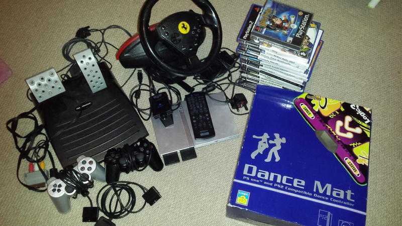 ps2 slimline with 17 games and loads of extras