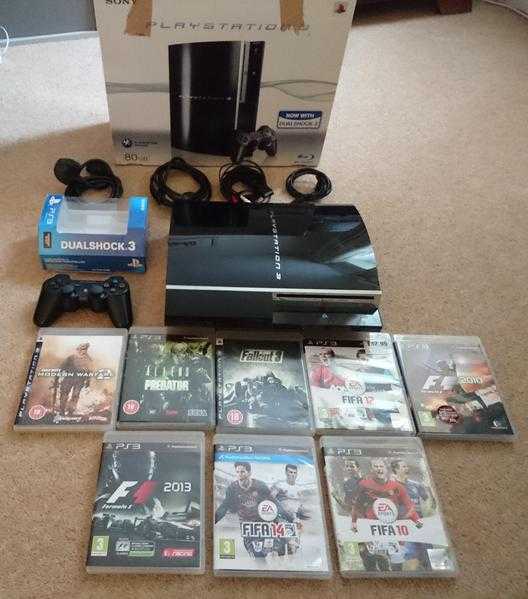 PS3, Controllers amp 8 games