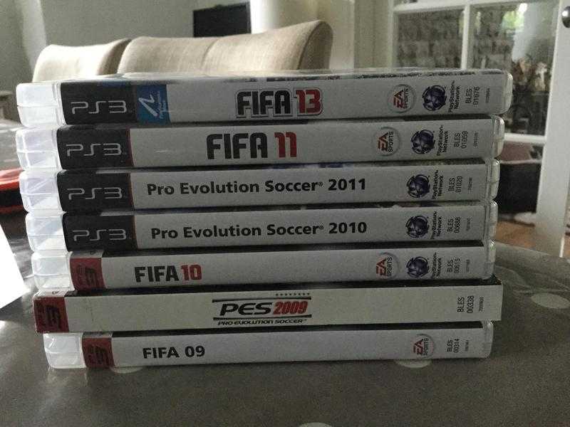 PS3 FIFA and PES games