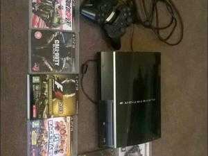 PS3 inc games. 2 controllers. 2 wireless microphones.