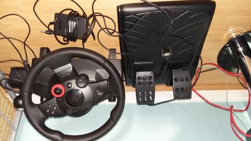 PS3 steering wheel.