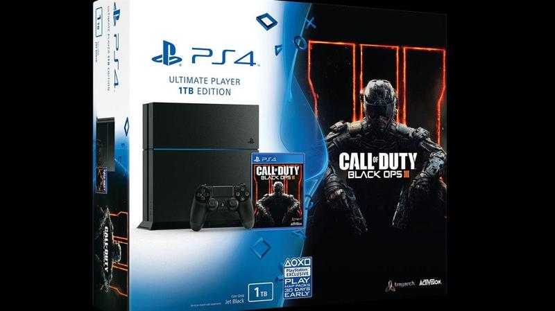 PS4 1tb black ops 3, controller and gaming headset