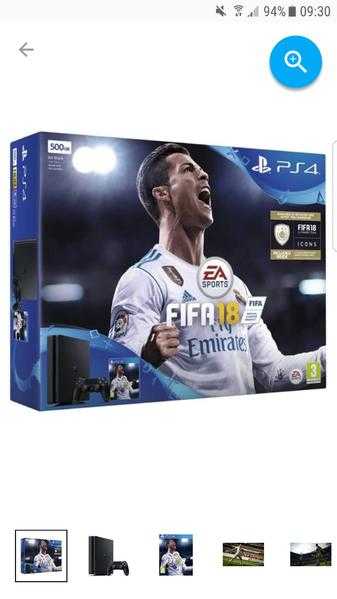 Ps4 500 slim fifa bundle once  but boxed and as new