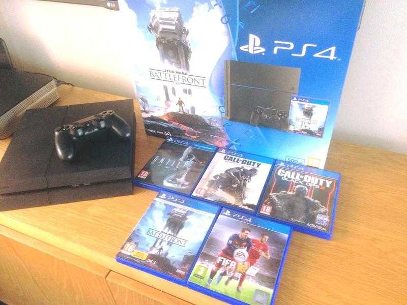 PS4 CONSOLE amp 5 GAMES INCLUDED