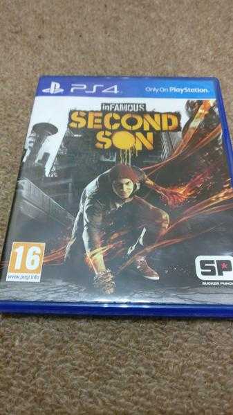 PS4 Infamous second son, Excellent Condition