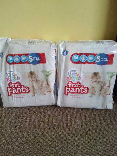 Pull up nappy pants for potty training size 5 (unopened packs)