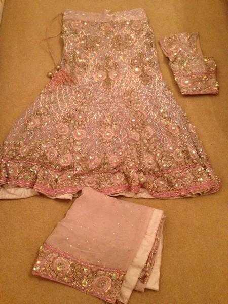 Pure Georgette Bride Wedding Lengha