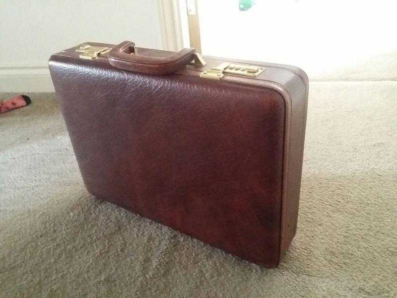Pure leather briefcase