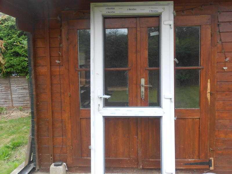 PVC external door unglazed