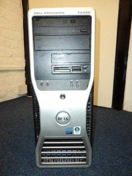 QUAD-CORE DELL PRECISION T3400 COMPUTER, 4GB RAM, 200GB HD