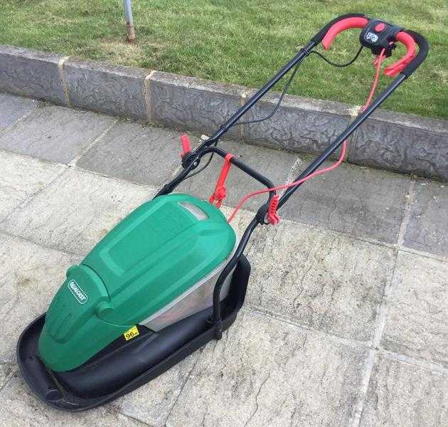 QUALCAST 1500w ELECTRIC HIVER MOWER.  ONLY USED 3 TIMES.  EXCELLENT CONDITION.