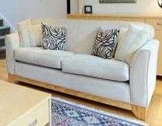 Quality cream sofa  couch  settee and matching chair